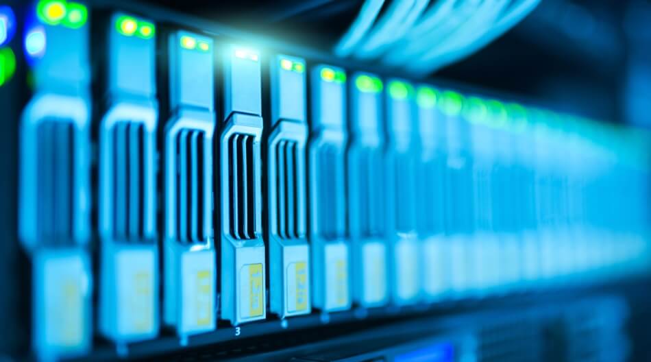 server array inside a data centre