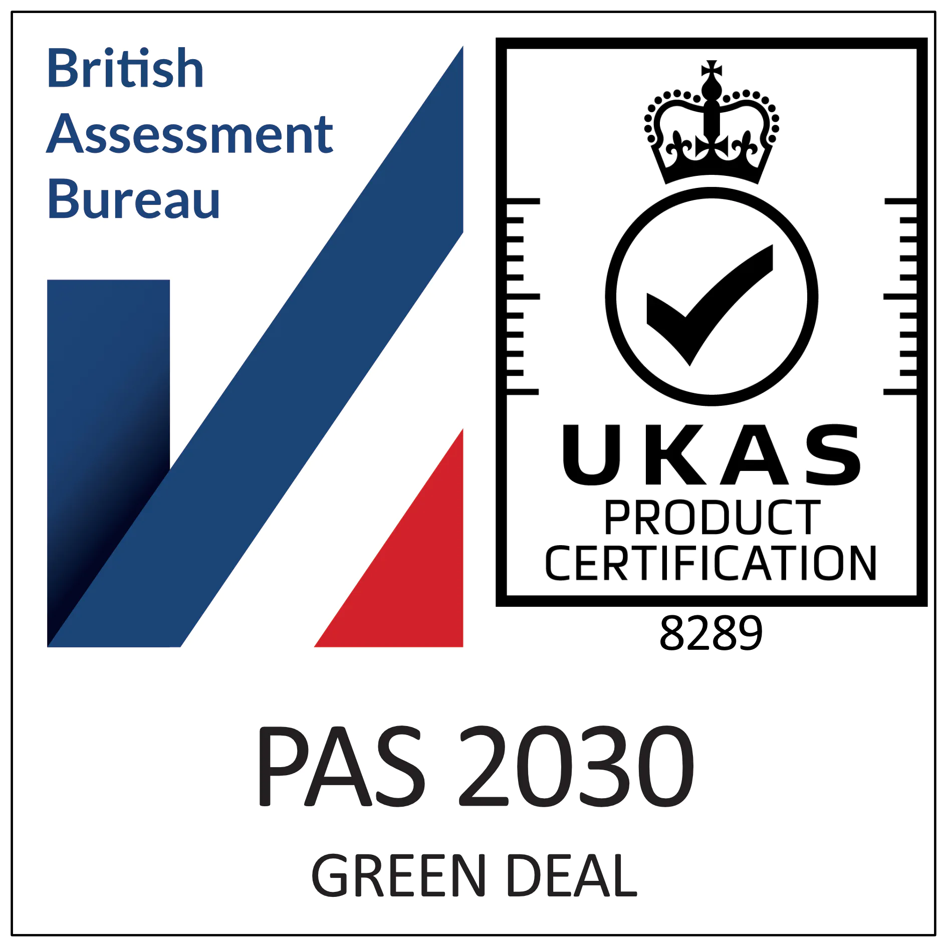 PAS 2030 UKAS-Accredited Badge