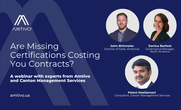 are missing certifications costing you contracts, amtivo webinar